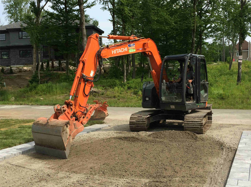 Excavation et creusement pour fondation